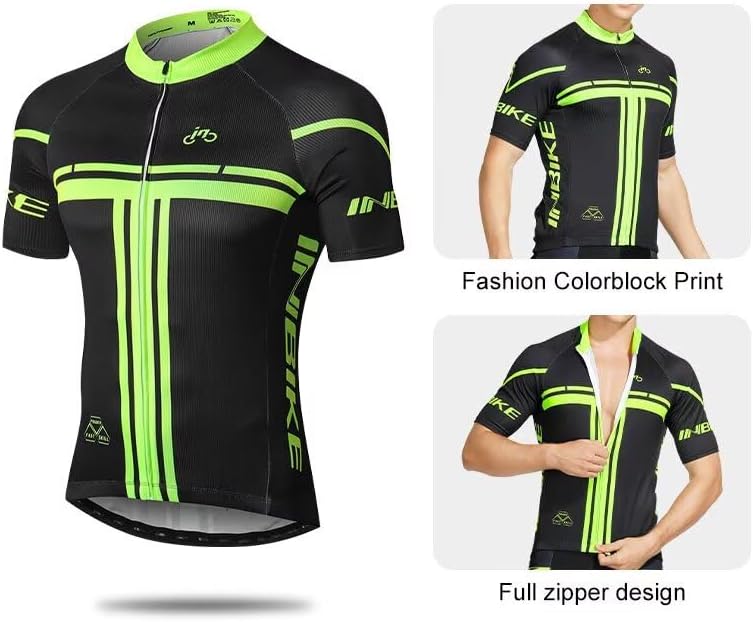 INBIKE Cycling Jersey Men, Short Sleeve Bike Shirt, Bicycle Tops for Biking - Image 5