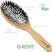 Kent V07 Vegan Boar Bristle Hair Brush, Large Organic Hair Brush for Smoothing and Boosting Shine, Eco Friendly Paddle Brush Ideal for All Hair Types