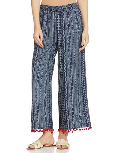 Amazon Brand - Myx Women Relaxed Cotton Flared Palazzo (Available...