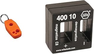 Klein Tools MAG2 Demagnetizer/Magnetizer for Screwdriver Bits and Tips, Makes Tools Magnetic with Powerful Rare-Earth Magnet & Wiha 40010 | Magnetizer Demagnetizer, Black