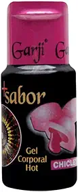 Kit 5 Unidades Gel Comestível Lubrificante Sabor Hot 15Ml Uso Adulto (Chiclete)