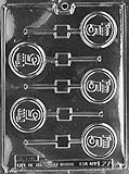 Cybrtrayd L027 Chocolate Candy Mold, I'm 5 Lolly Letters and Numbers
