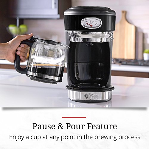 Russell Hobbs Cm3100Bkr Retro Style Coffeemaker, 8-Cup, Black #TOP5
