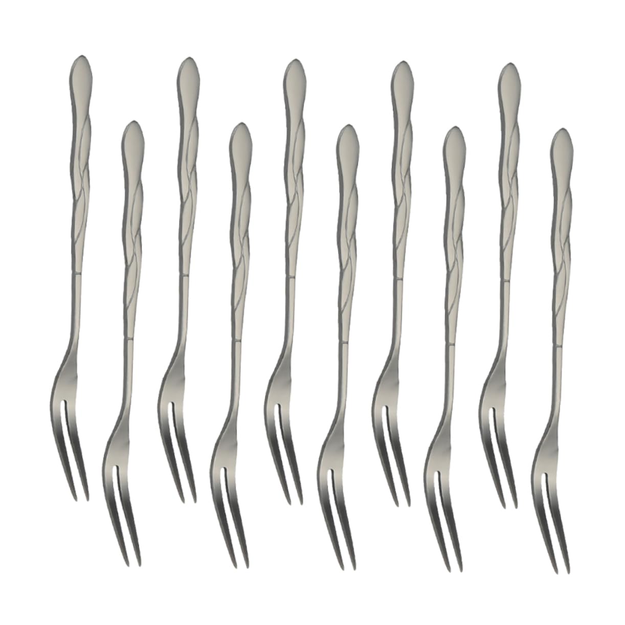 BESTonZON 30 Piezas Tenedor De Aperitivo Tenedor Metalico Para Servir De Budín Favores De La Fiesta De Cumpleaños De es Para Servir Postre Mini
