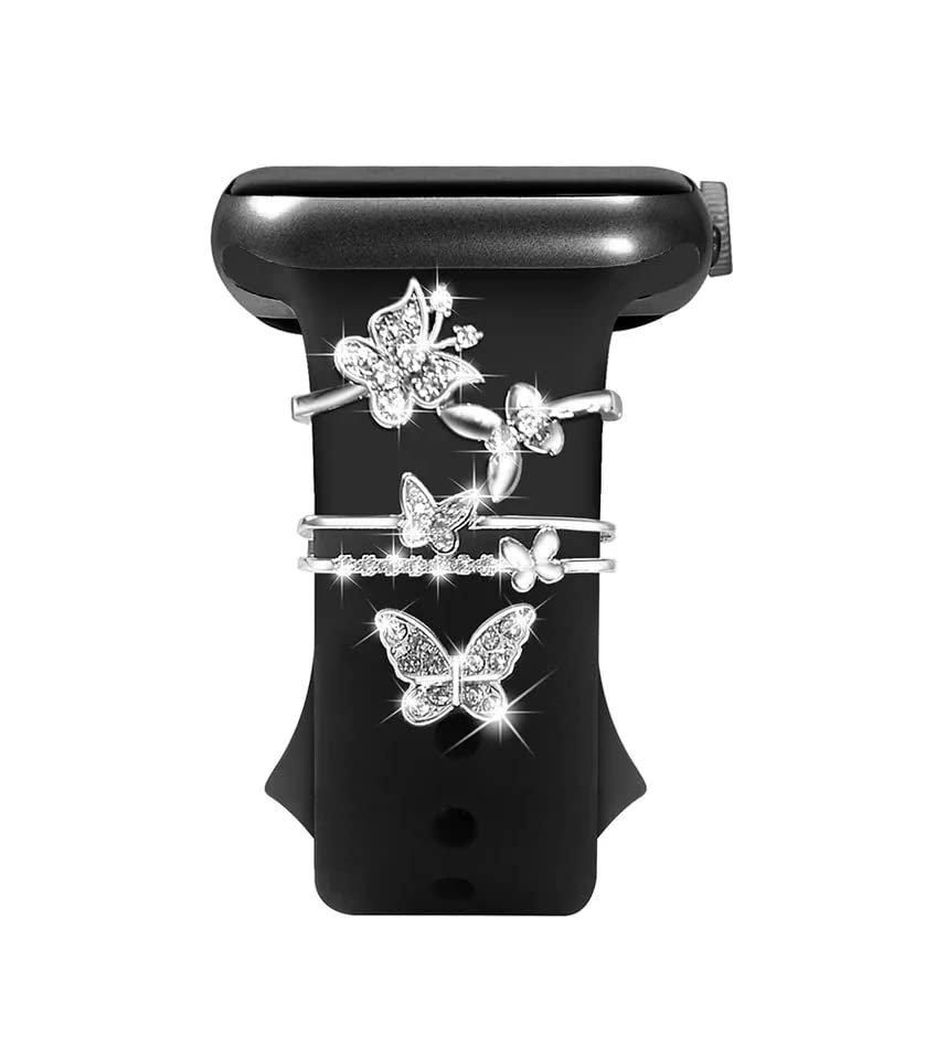 RAYA Watch Band Charms for Apple Watch ( Series 8/7/6/5 & Ultra ) | Watch band jewellery for Apple iWatch also fits for Samsung Galaxy Smart Watches & Fit Bit Smartwatches