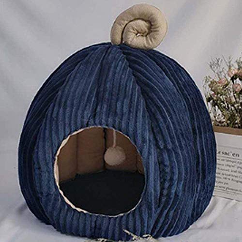 YJZQ - Tienda de campaña para gatos, bolsa de dormir para el sótano, cesta de nido, adorable, para perro, decoración de Halloween, caseta caliente para invierno