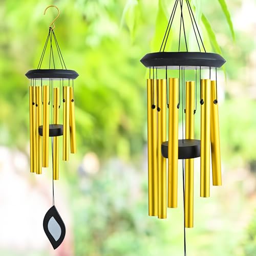 Image of ZAICUS Golden Wind Chime, Metal Wind Bell for Home, Garden, Balcony, Patio & Outdoor Decor