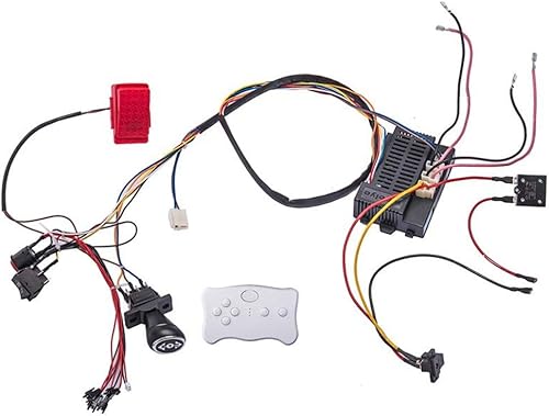 Auto eléctrico para niños de 24 voltios cables modificados y kit de interruptores con control remoto auto eléctrico de bebé hecho a sí mismo de 24 V