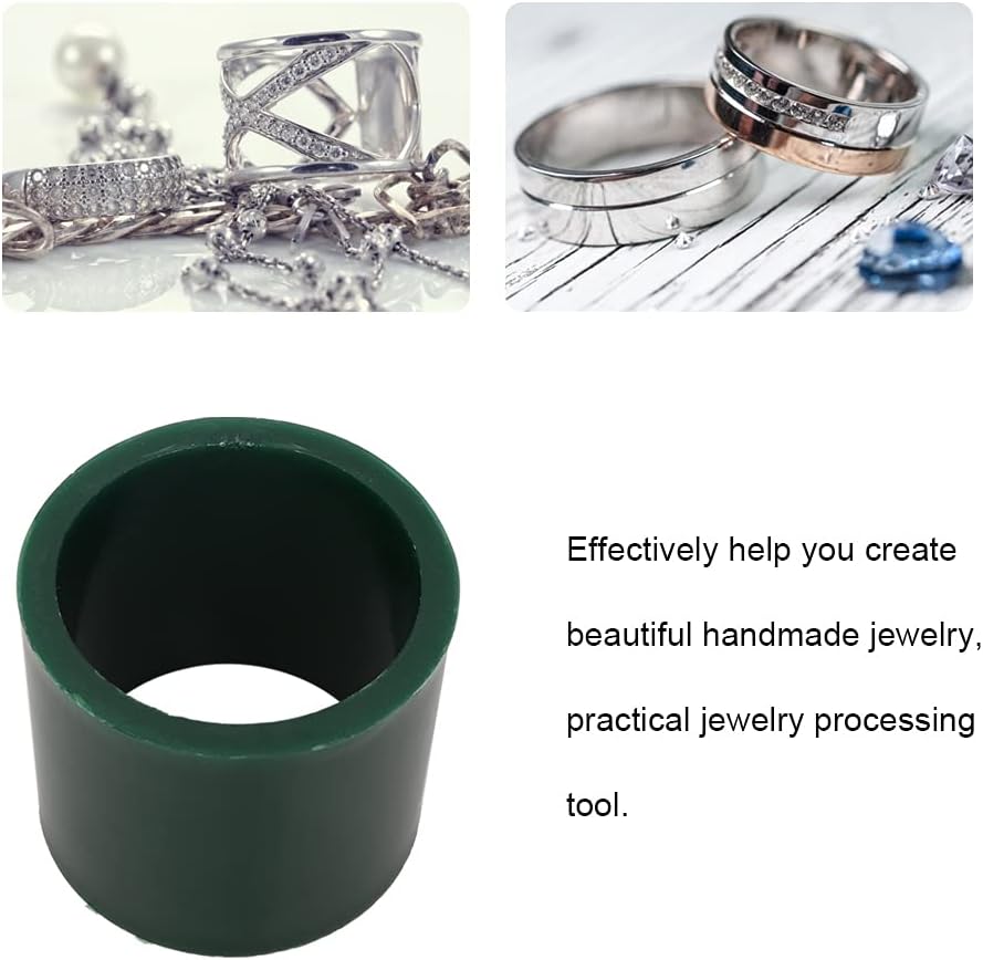 Wax Casting Tube Solid Bracelet Mold Jewelry Making Tool for Creating Beautiful Handmade Bracelets for Jewelry Making Enthusiasts Green Round, Oval Sizes S,M,L (L Round Bracelet)