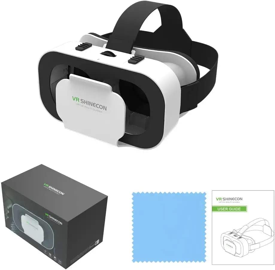 Image of HD Virtual Reality Headset w /Controller /Gamepad,VR Headsets for iPhone /Android,3D VR Glasses for TV, Movies & Video Games-VR Goggles Compatible with iOS, Android Phones (BG45)