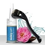 2 in 1 Dermaroller 0,5 mm Skiny Up®. Hochqualifiziertes Titan-Mikronadel-System Derma Roller/Wird mit Hyaluronsäure-Serum verwendet, um die Haut jünger zu machen