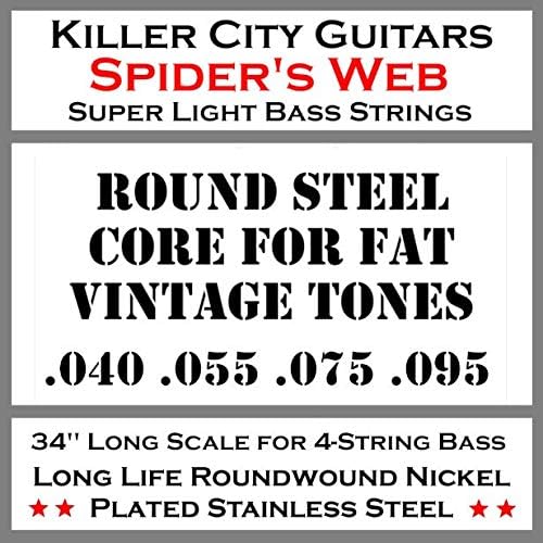 Spider's Web Super Light Bass Guitar Strings for 4 String Bass