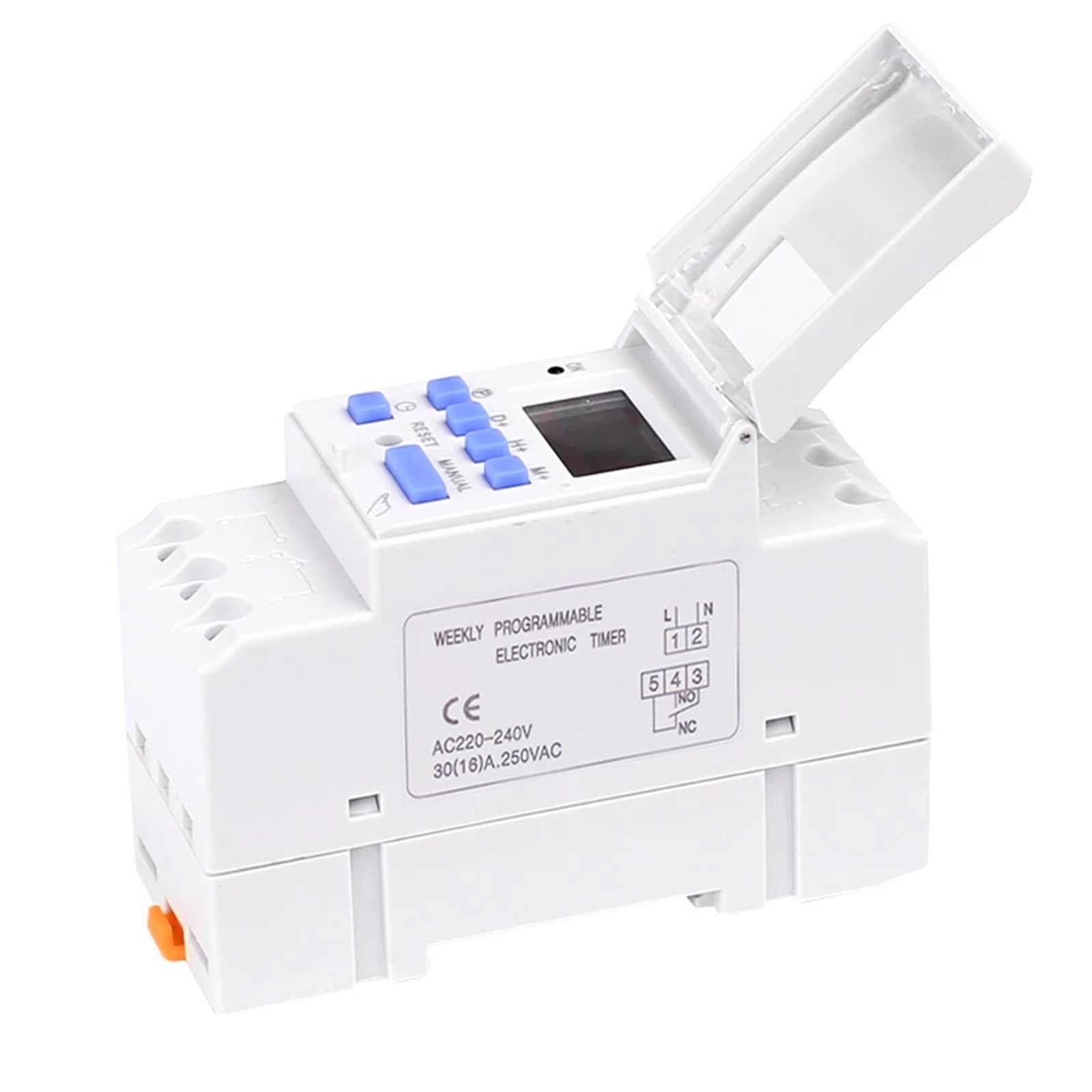 1Pcs 7 Giorni Programmabile Tempo Digitale Relè Timer Interruttore di Controllo AC 220V 230V 12V 24V 48V 16A(15a,New AC DC 220V)