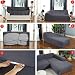 AYouge Sofabezug,Sofabezug Ecksofa-Sofabezug Stretch Sofabezug mit festem Schaumstoffstab für 1/2/3/4 Sitzer（L-förmiges Ecksofa erfordert Zwei）