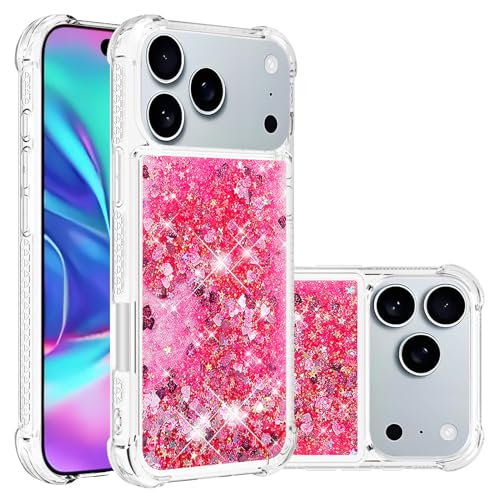 Étui iPhone 17 Pro Max Paillettes Fille Silicone pour Selfies et Vidéos
