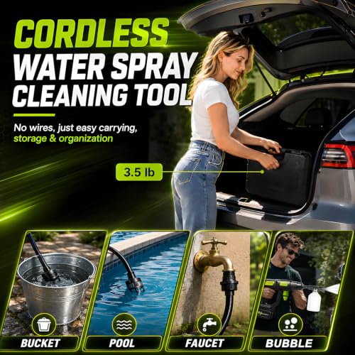 6-in-1 Cordless Battery Pressure Washer