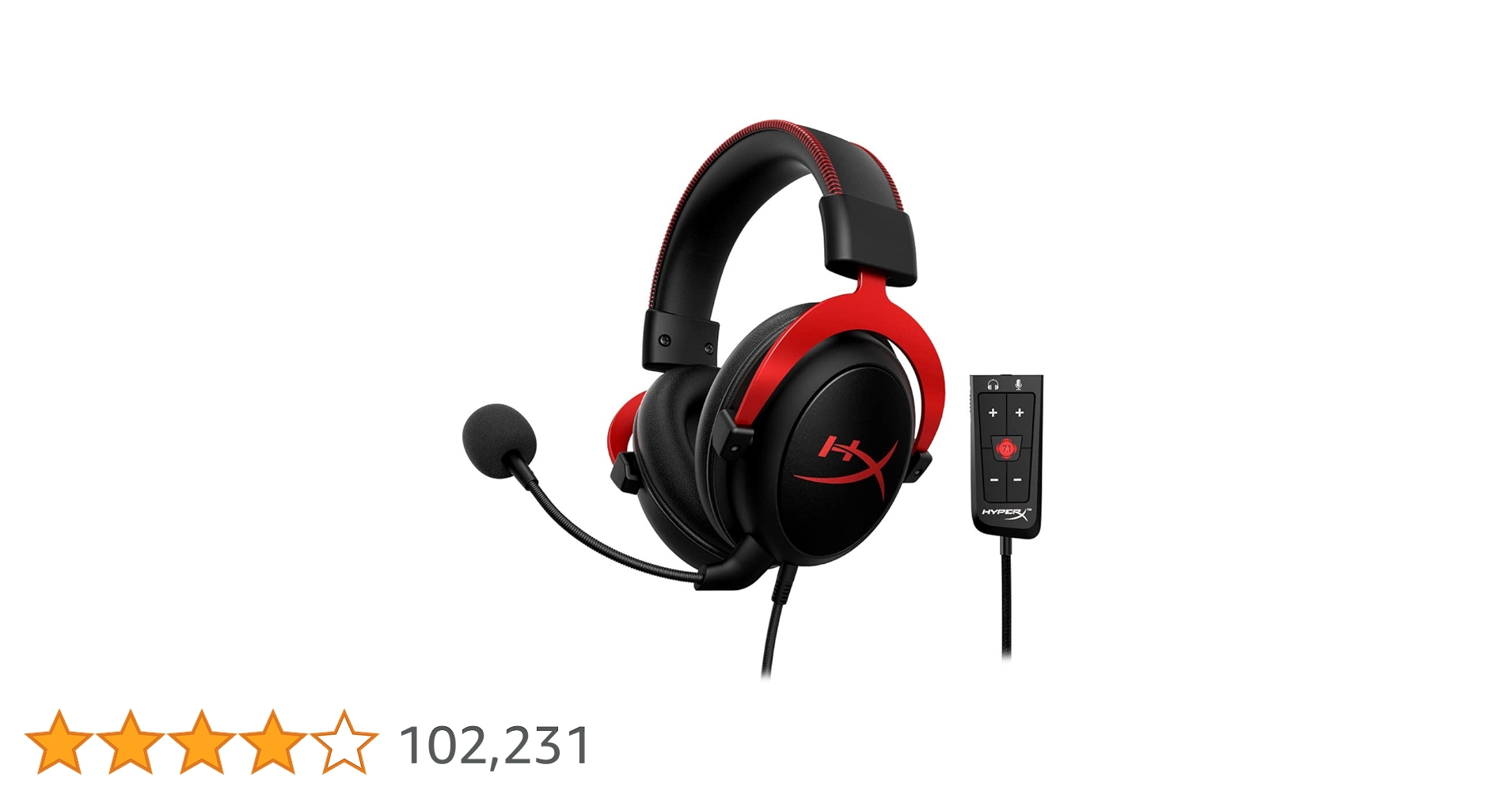 HyperX Cloud II ゲーミングヘッドセット  7.1バーチャルサラウンドサウンド対応 USBオーディオコントロールボックス付属  レッド PS4/PC/Xbox/S Amazon.co.jp: HyperX Cloud II ゲーミングヘッドセット 7.1