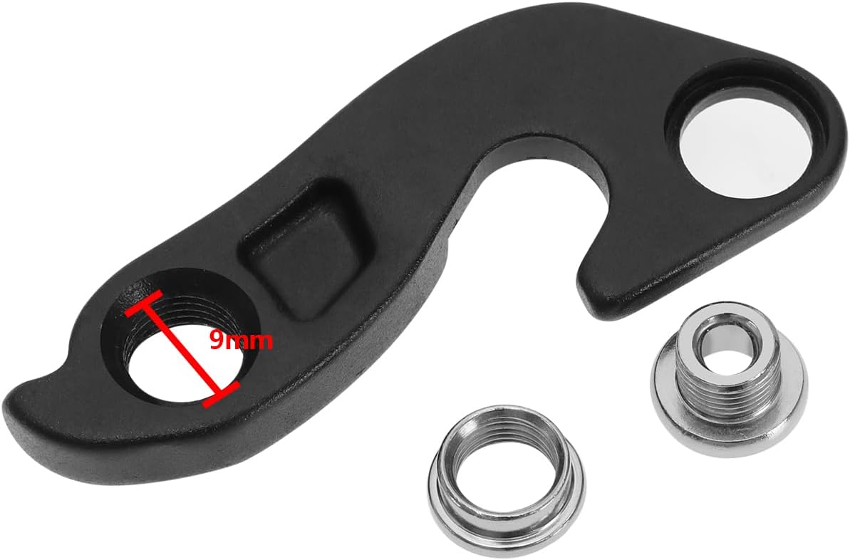 Mech Derailleur Hook Bicycle Tail Hook Rear Derailleur Hook 9893-4291 Aluminum Alloy with Screw Compatible with Specialized, Black