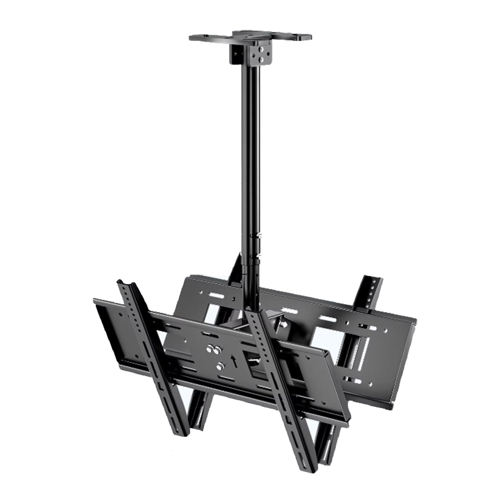 Supporto TV da soffitto per TV da 26-75", double-face, inclinabile, girevole a 360°