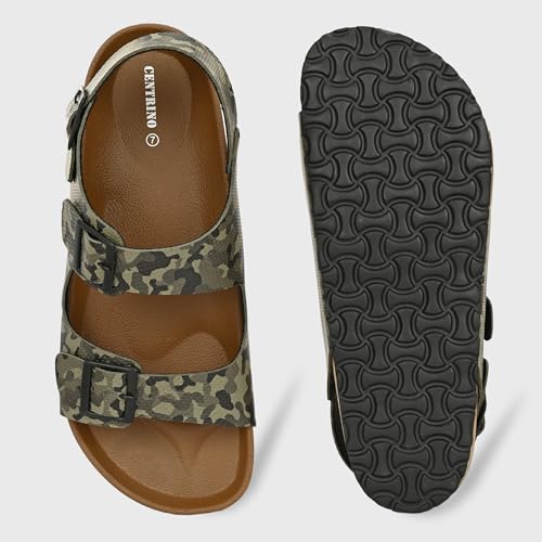 Image of Centrino Men's Berkin-Style Slip-On Sandals | Open Toe Design | Soft PU Footbed | Lightweight & Comfortable | Arch Support | On-Grip Sole | Casual Outdoor Wear (9215)