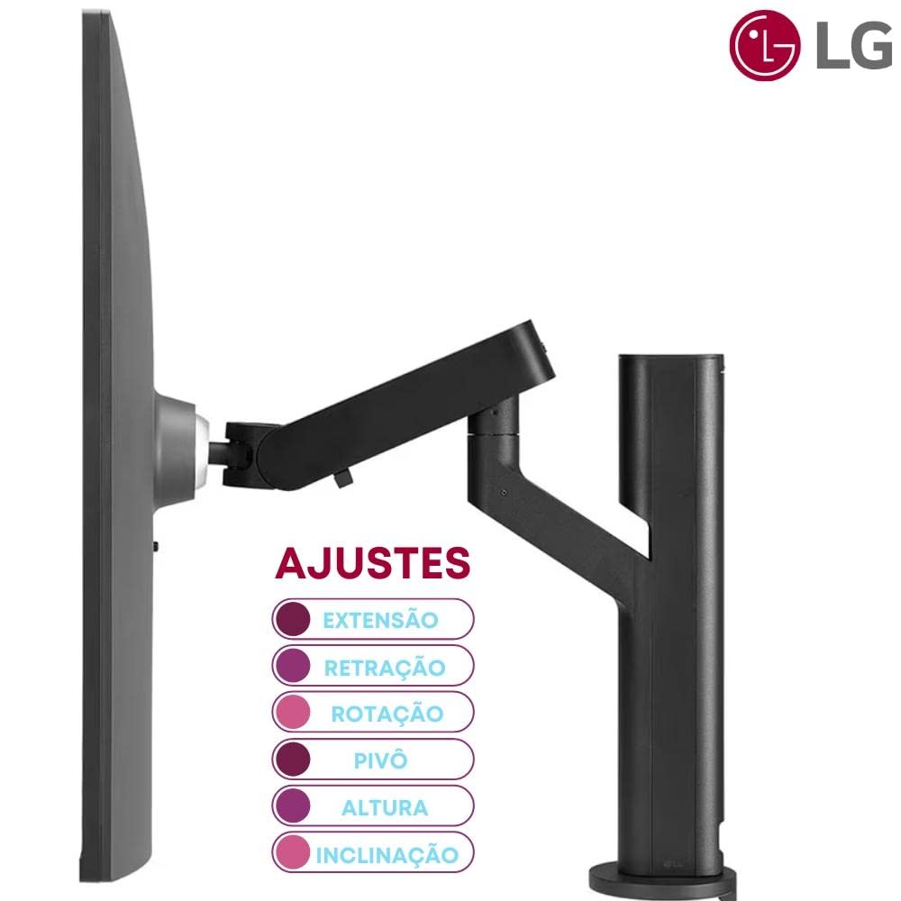 Monitor LG 28' 28MQ780-B Ergo DualUP Resoluão SDQHD 2560x2880