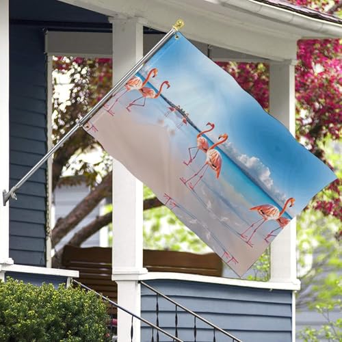 Drapeau flamant rose pour jardin : sublimez votre extérieur avec une ambiance de plage estivale