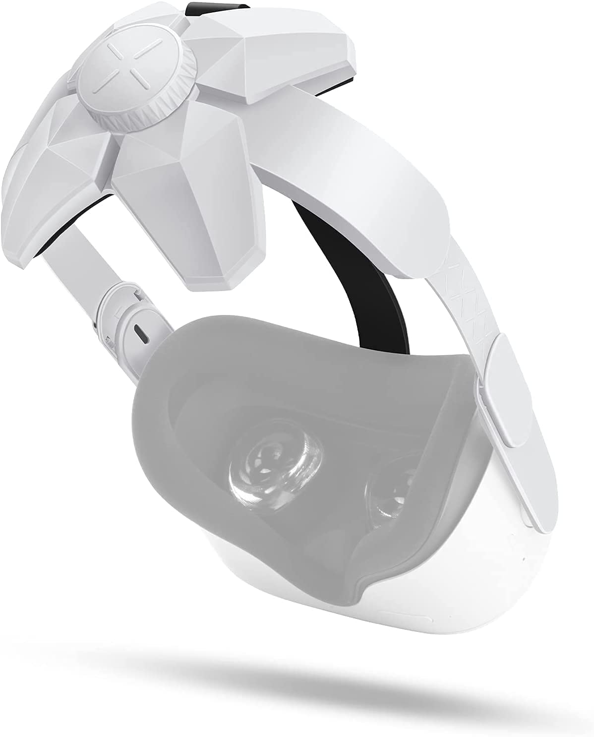 Careflection || Adjustable Head Strap Compatible for Oculus Quest 2 Elite Strap with Cushion, Comfort Foam Pad, Design Balance Weight, Reduce Pressure