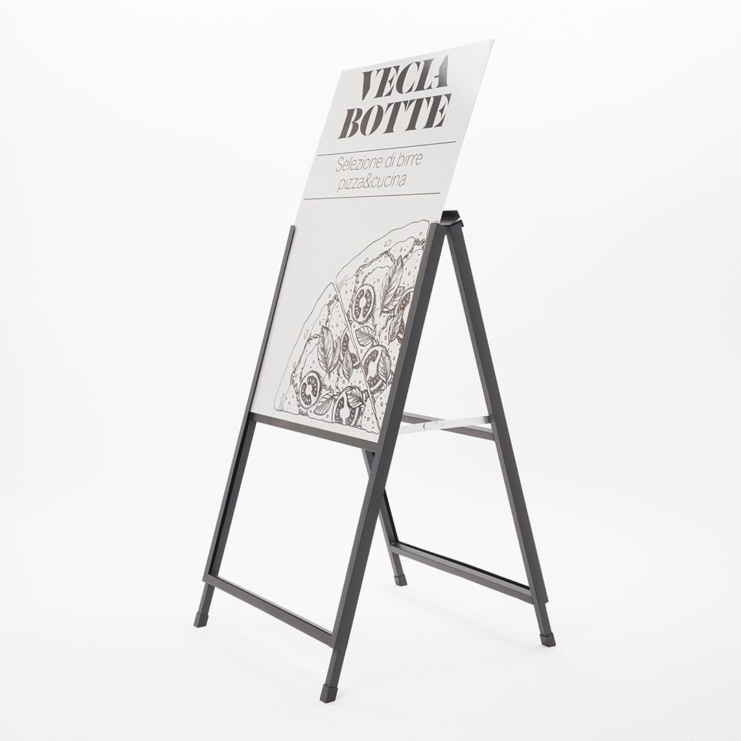 Danieli Store - Caballete Publicitario de Doble Cara 60x90 cm de Exterior - Expositor Anuncios para Panel Publicitario - Caballete Publicidad Exterior de Pie