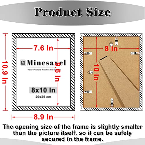 Minesaxel 8X10 Picture Frame Set Of 5, Wall Gallery Photo Frames 8 By 10, Glittering Colorful Artwork Frame #TOP2