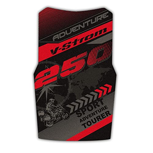 Autocollant réservoir Moto pour Suzuki V-Strom DL 250 protection noir