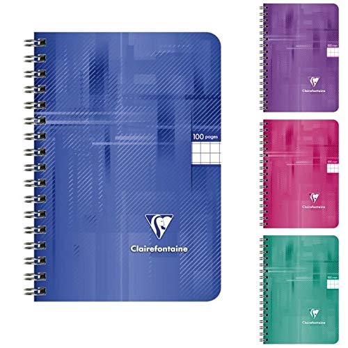 Carnet Clairefontaine reliure intégrale 9x14 cm 100p | Petits carreaux 5x5