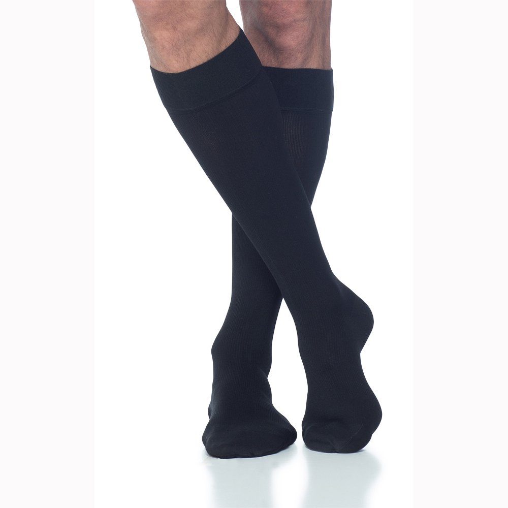 SIGVARIS COTTON 230 Men's Closed Toe Calf Compression Socks 30-40mmHg