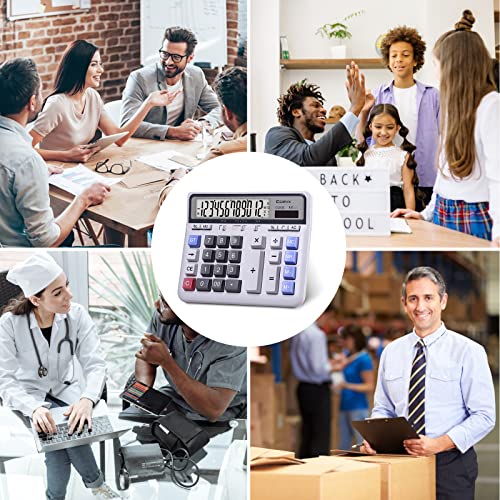 Comix C-2135 Desktop Calculator Solar Battery Dual Power With 12-Digit Large Lcd Display And Large Computer Keys Standard Function Calculator For Home Office School thumb #6
