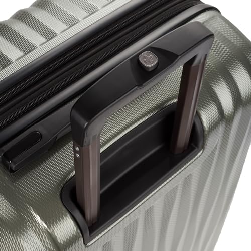 Image of SwissGear 7272 Energie Expandable Hardside Luggage with Spinner Wheels and TSA Lock, Gunmetal, 2-Piece Set (19 /27)