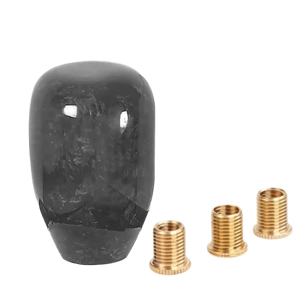 Wcgzzssda Onecolor Shift Lever Knob Quality Forged Pattern Carbon Fiber Compatible With Manual Transmission Vehicles