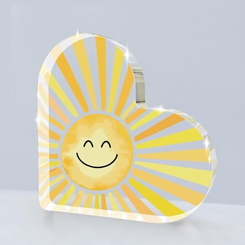 Sunshine Gifts Inspirational Sun Sunshine Acrylic Sign Desk Sun Decor,