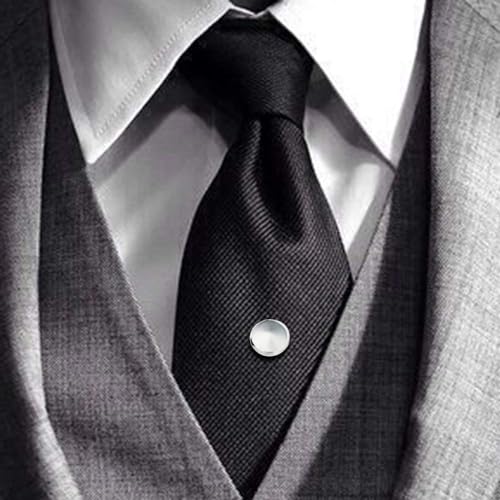 AMITER Shiny Tie Tack Clip for Men Square Tie Pins - Necktie Pin Best Gifts for Wedding Business Formal2