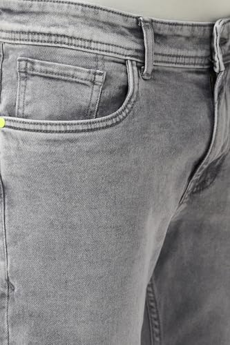 Image of Peter England Men's Slim Tapered Jeans | Denim | Casual Wear | Modern Fit