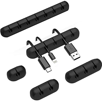 Amazon Com Cable Clips Cord Holder For Desk Cable Organizer 5 Packs Cable Holder Nightstand Cord Organizer Cable Management For Car Phone Wire Cord Clips Home Audio Theater
