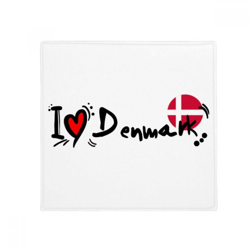 Tapis Danemark en forme de coeur d'amour antidérapant multicolore 50x50 cm pour la cuisine