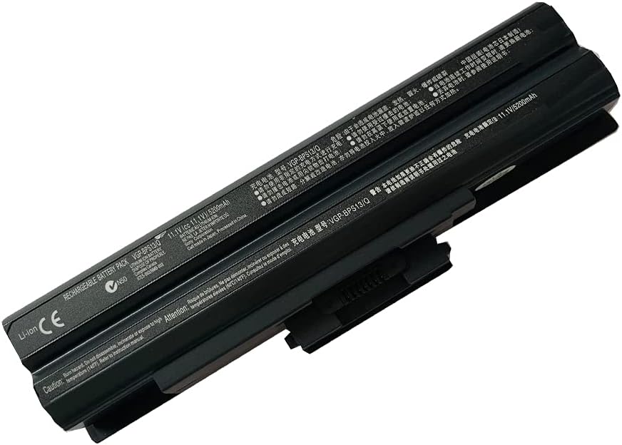 Trconelectron Replacement Battery for VAIO VGN-CS VGN-FW VGN-NW PCG-31311M PCG-3C1M PCG-3D1M PCG-7161M PCG-7181M PCG-7186M PCG-61111M PCG-81112M