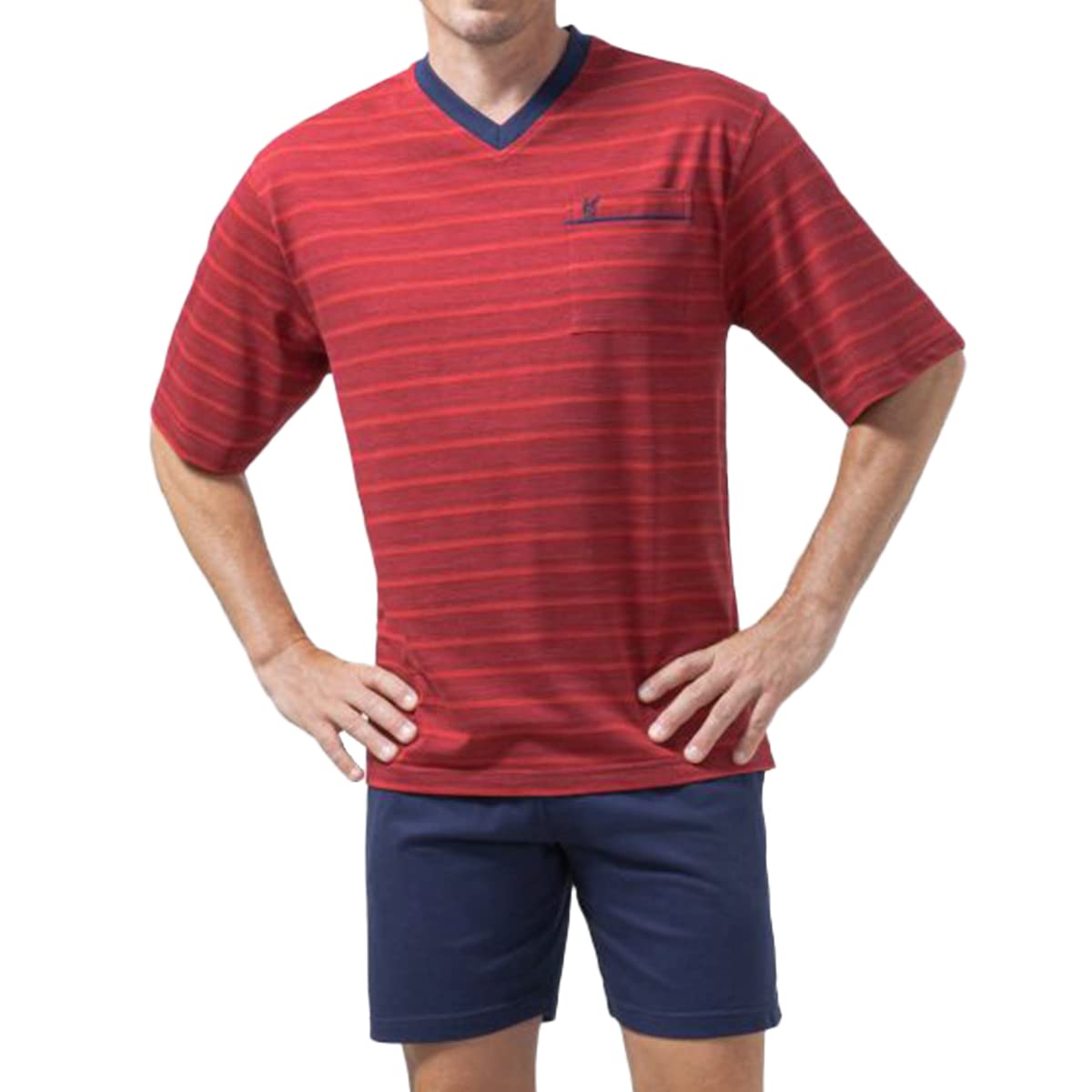 hajo Polo & Sportswear Herren Schlafanzug Klima-Komfort