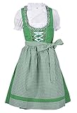 Dirndlbluse mit Knopfleiste Ramona Lippert Kinderdirndl Nele, Dirndl grün (122-128)