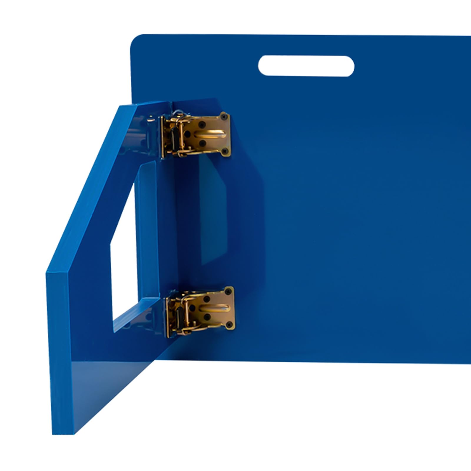 Tabla de rebote de fútbol plegable portátil de pared de rebote para niños tablero de rebote Passing y práctica de tiro azul