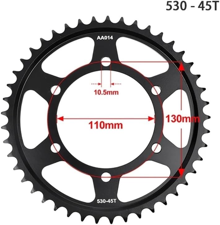 530 チェーン 17T/18T フロント 43T/45T/47T リア スプロケット Suz GSX-R1000 GSXR1000