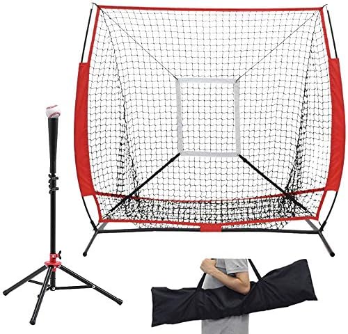 Amazon 野球練習ネット 折り畳み式 野球ネット 収納袋付き バッティングティー付き 防球ネット バッティングネット ピッチングネット 野球 投球練習 ソフトボール ボール受けネッ ト トレーニング 練習器具 組立簡単 硬式 軟式 Iimono117 Bandiera 練習用 ネット