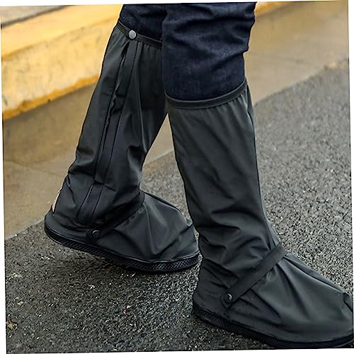 Cubrecalzados impermeables para lluvia, ciclismo y motociclismo, reutilizables, ligeros y transpirables, color negro, talla S miniatura 6