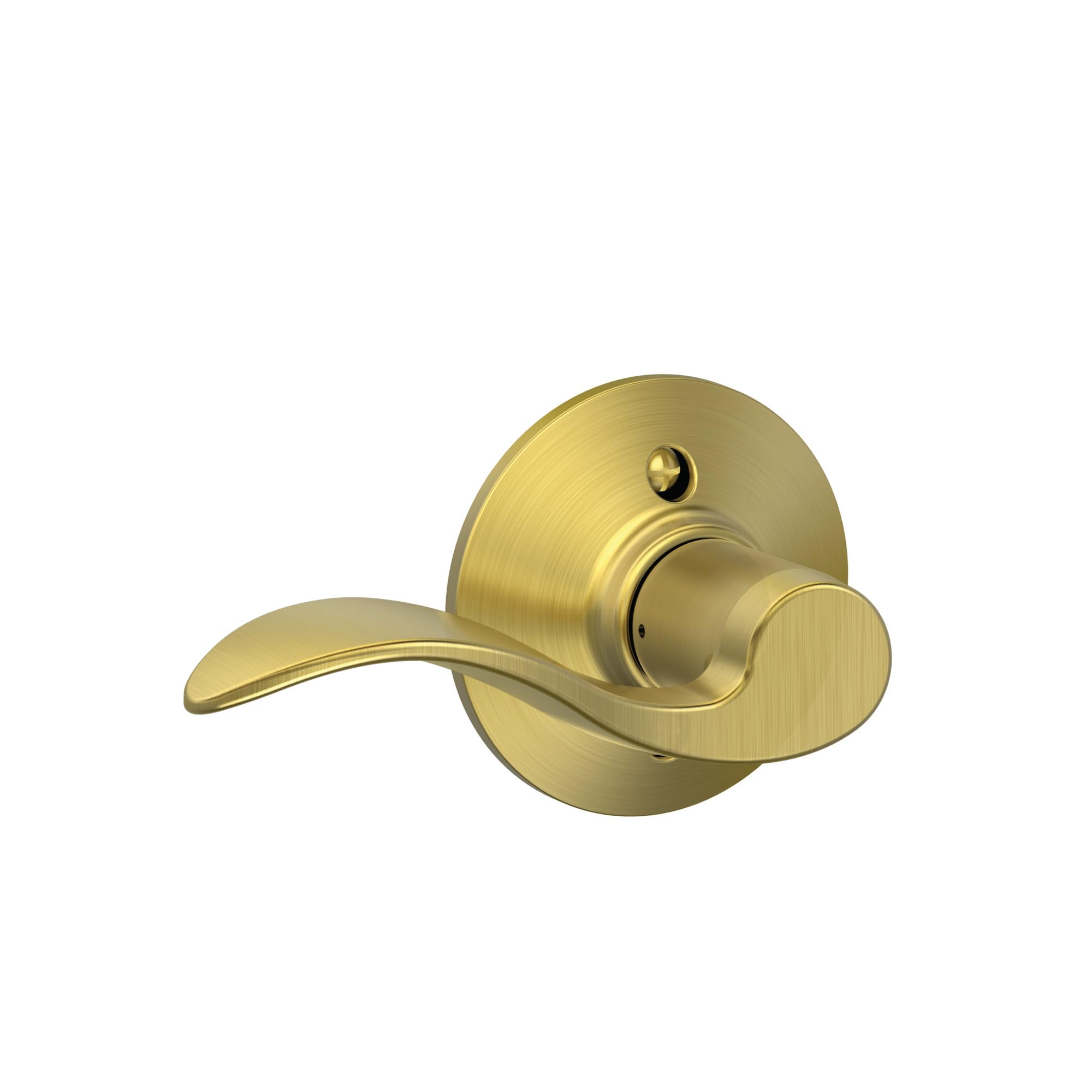 SCHLAGE Vurgu Kolu Dönmeyen Kilit Saten Pirinç - Solak - F170 ACC 608 LH