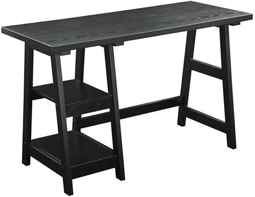 Miniatura 38 de Escritorio de caballete Convenience Concepts Designs2Go, Madera manufacturada, Espresso Espresso,Negro