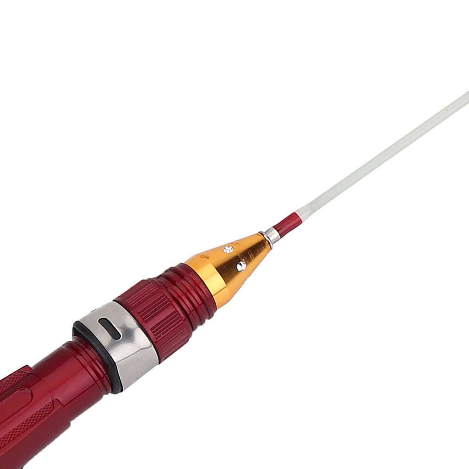 Wędka Spinningowa Mini 50 Cm z Rączką - 2 Sekcje Przenośna na Krewetki do Podróży - Wędkarstwo Słonowodne i Słodkowodne